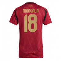 Camiseta Bélgica Orel Mangala #18 Primera Equipación para mujer Eurocopa 2024 manga corta